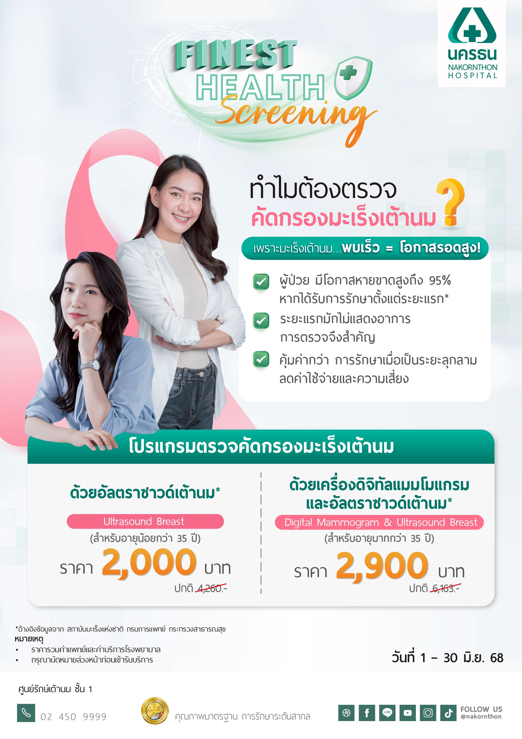 โปรแกรมตรวจคัดกรองมะเร็งเต้านม