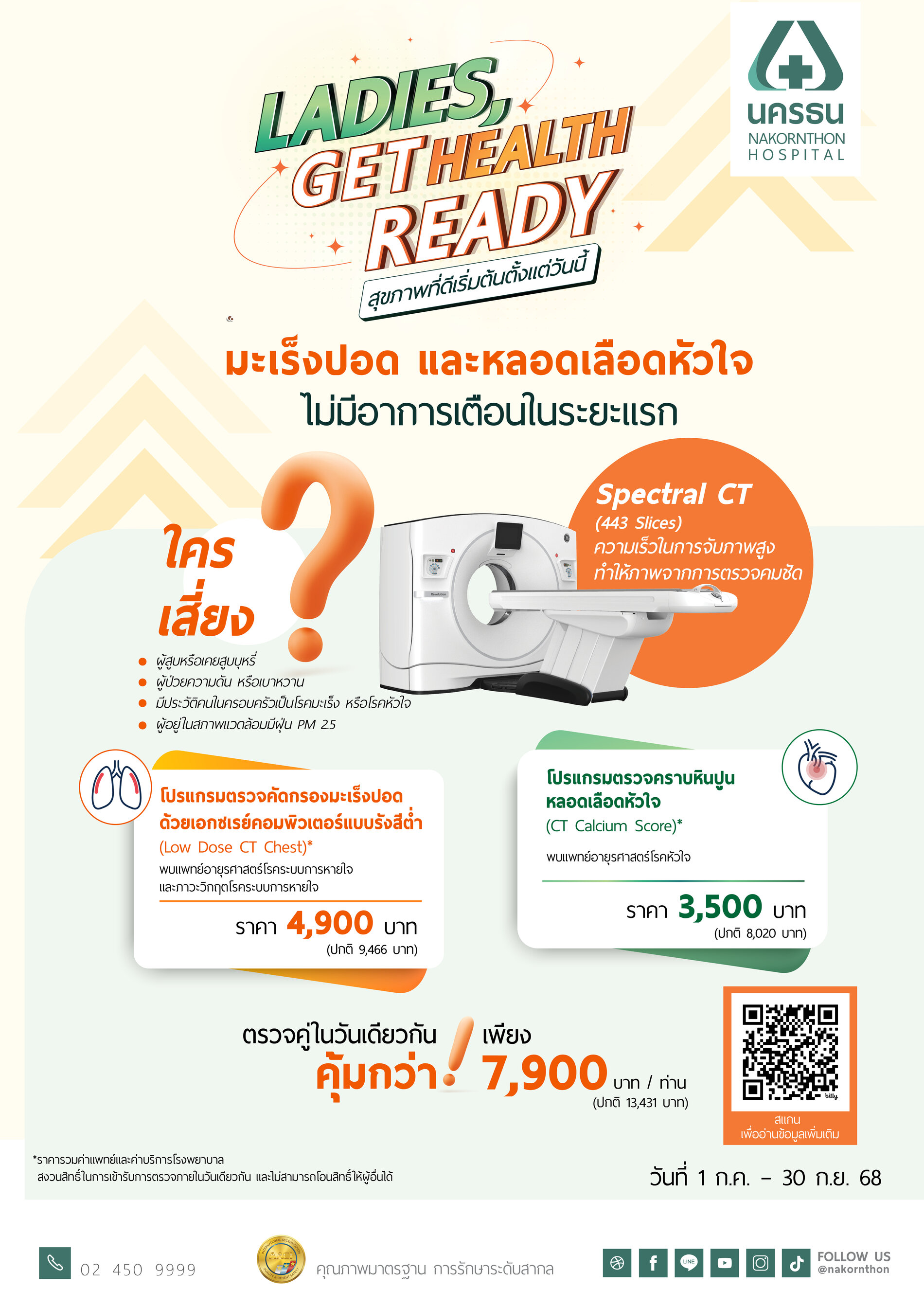 ตรวจมะเร็งปอด และหลอดเลือดหัวใจ ด้วย Spectral CT