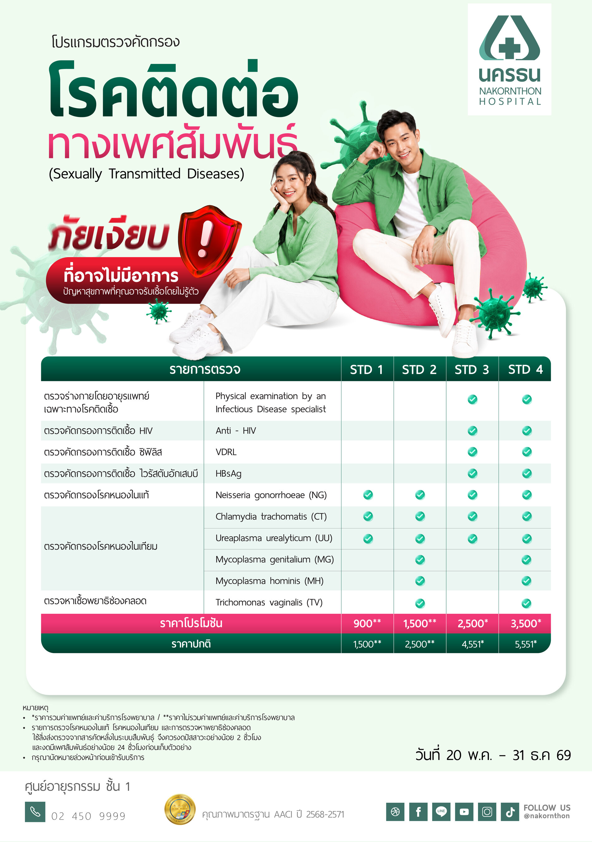 โปรแกรมตรวจคัดกรองโรคติดต่อทางเพศสัมพันธ์