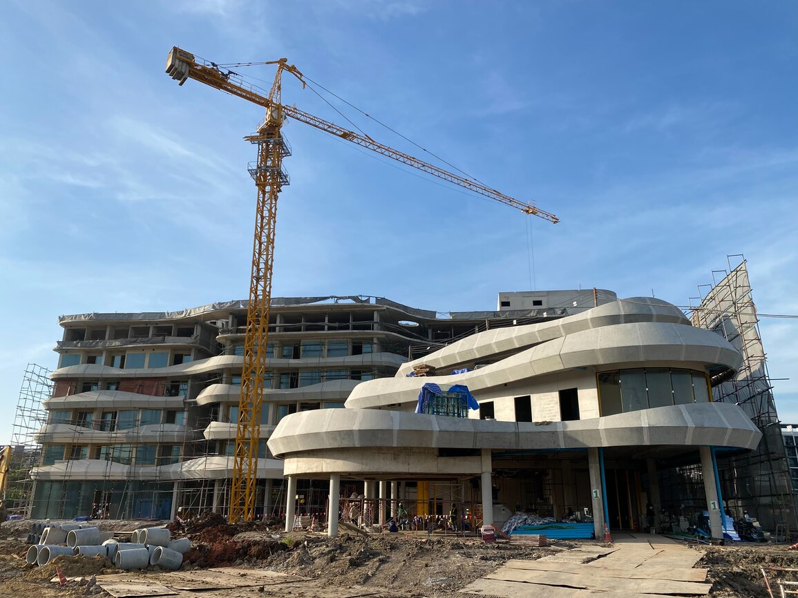 ความคืบหน้างานก่อสร้าง นครธน ลองไลฟ์ เซ็นเตอร์